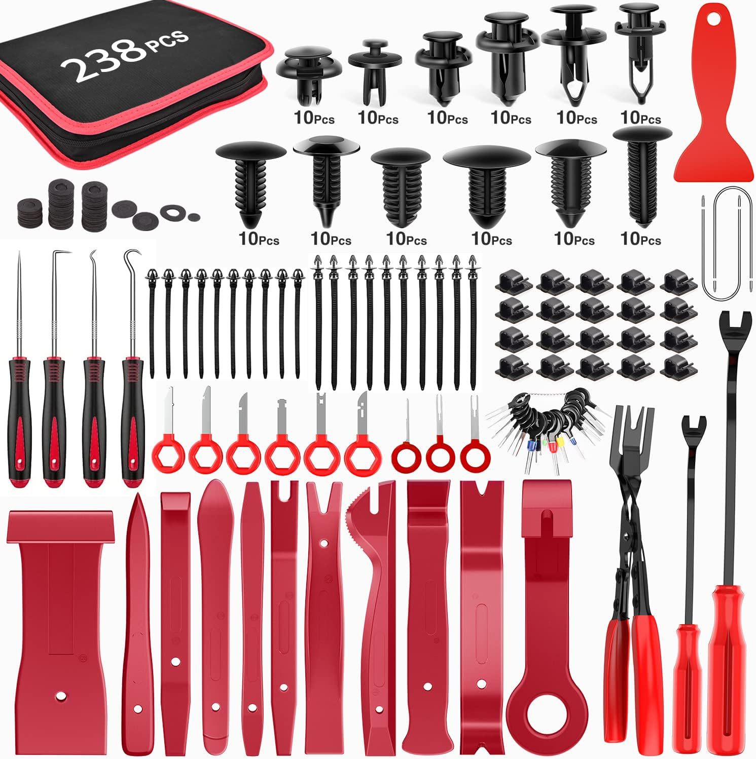 238 Piece Set (Red) Nylon