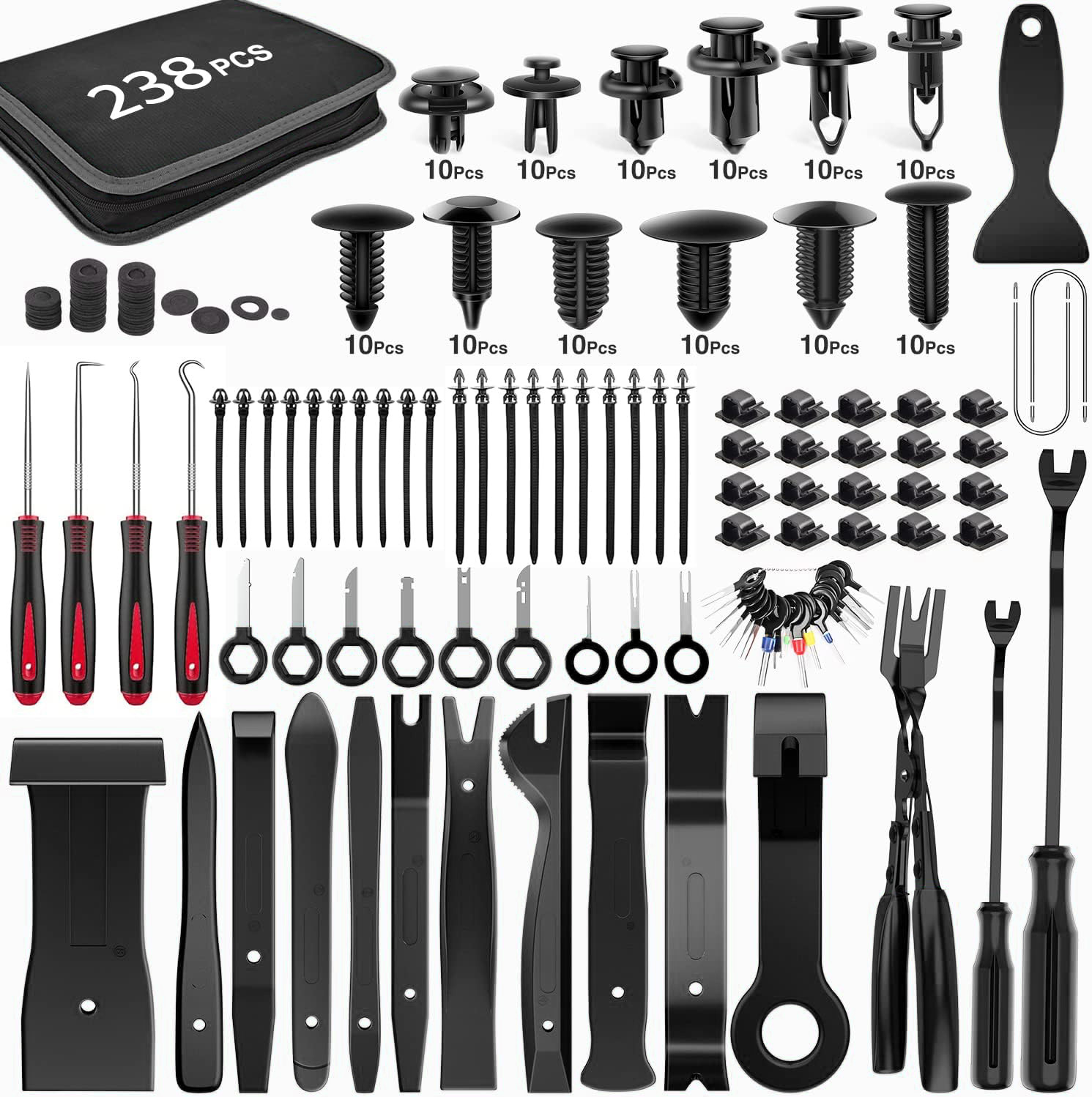 238 Piece Set (Black) Nylon