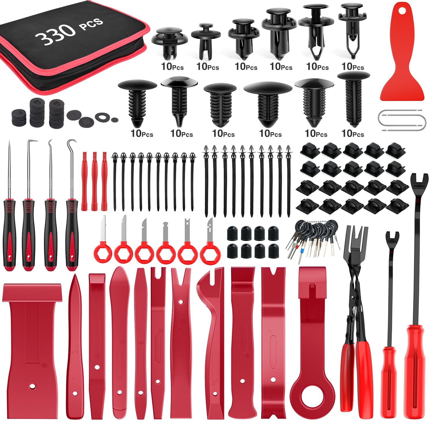 330 Piece Set (Red) Nylon