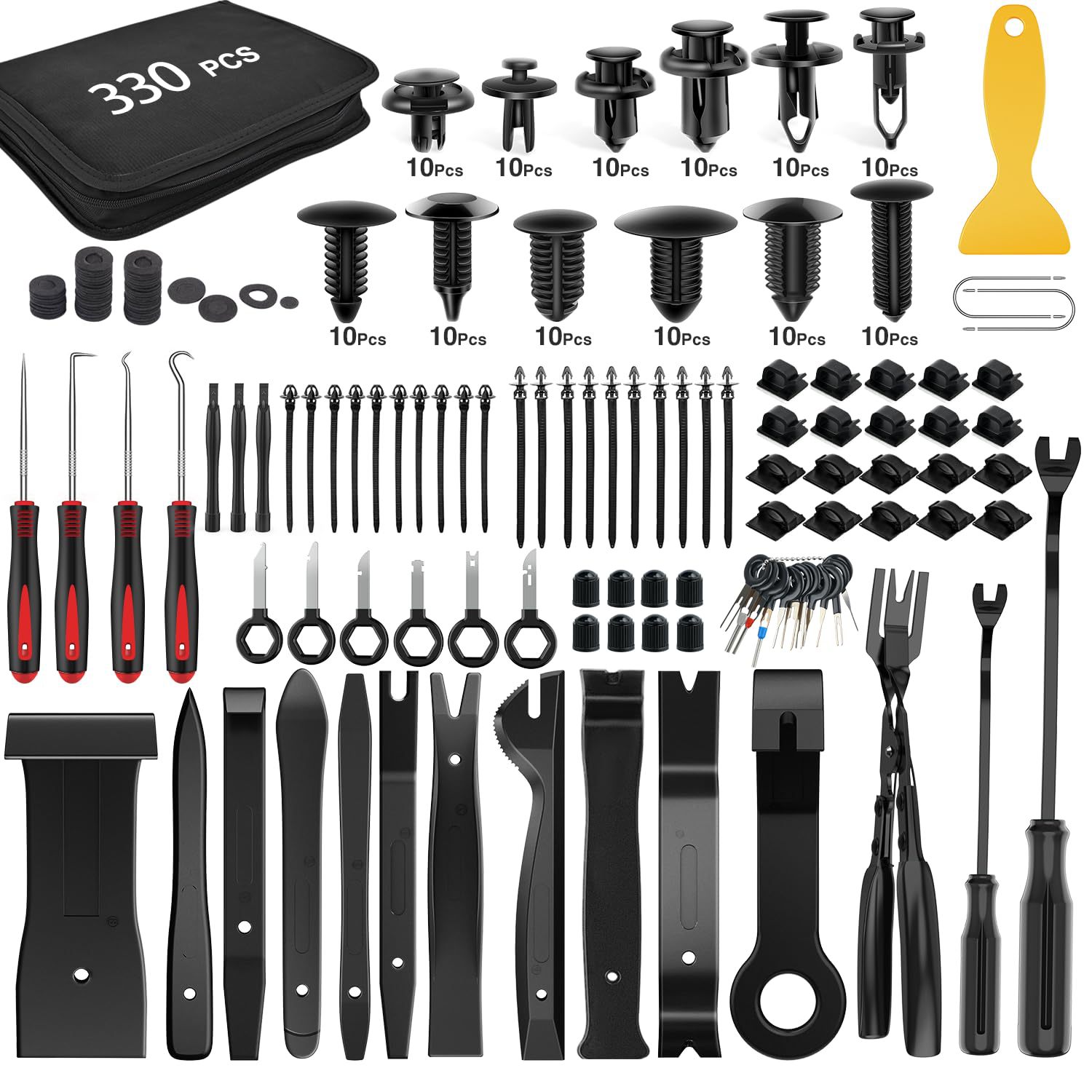 330 Piece Set (Black) Nylon