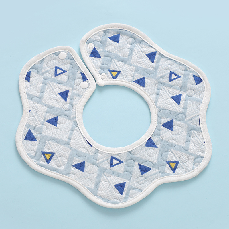 Waterproof bib blue triangle