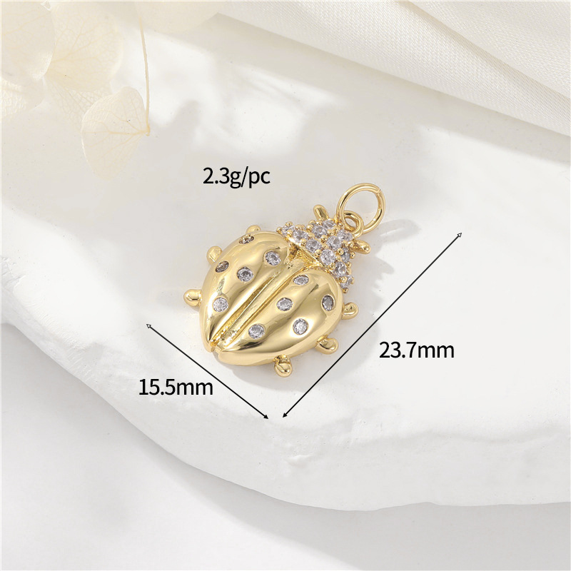 4:14K gold colour h-12583 clear zirconium