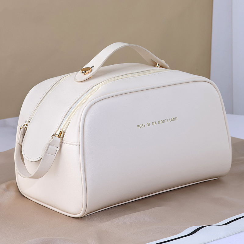 Double pull bag-milk apricot White