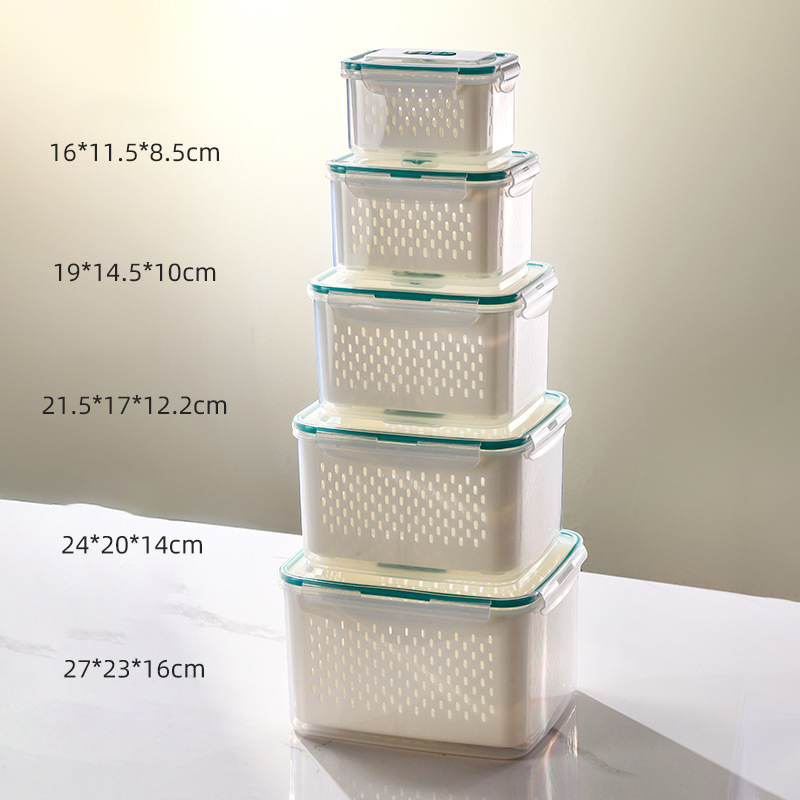 Five-piece portable sealed compartment draining box