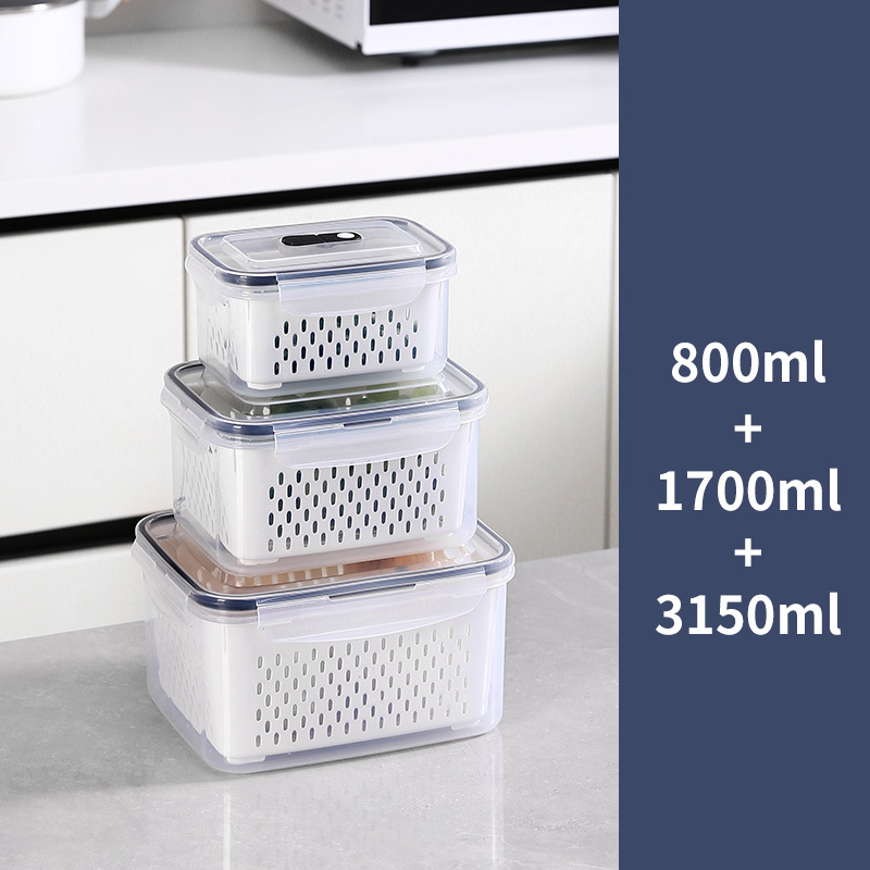 3-piece portable picnic box (800ml/1700ml/3150ml)