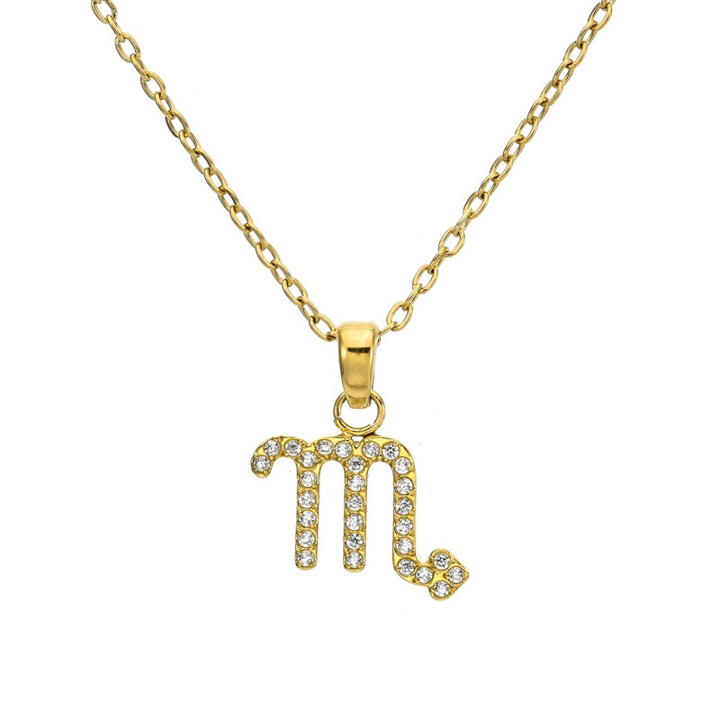 24:18k gold (scorpion) necklace