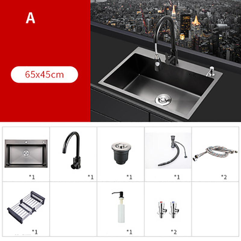 6545A package Black Big Bay faucet