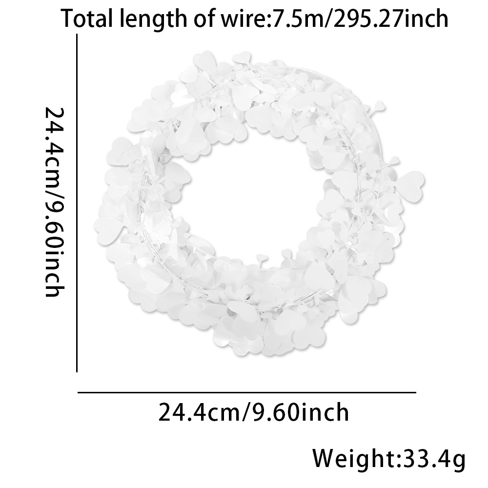 7.5m white love colored iron wire