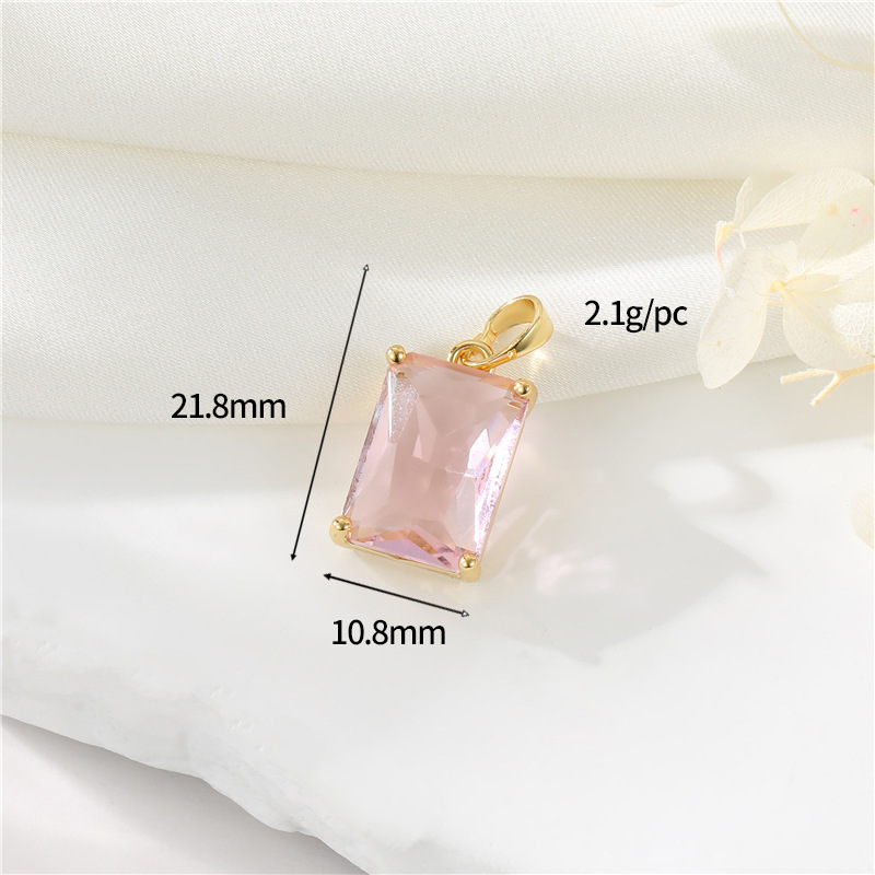 8:14K gold colour h-12846 pink