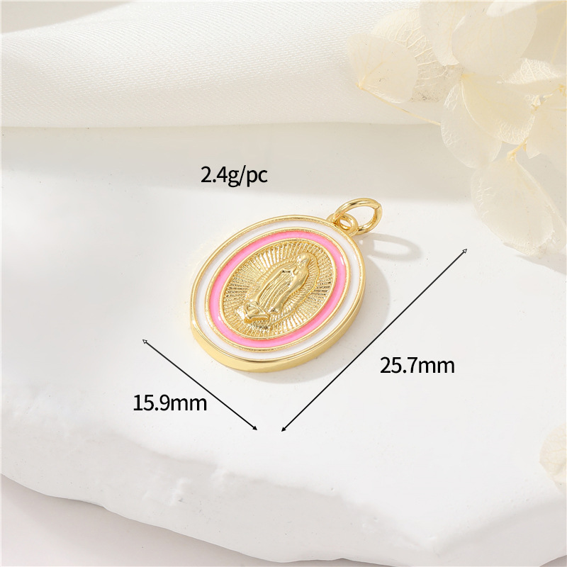 15:14K gold colour h-12656 pink