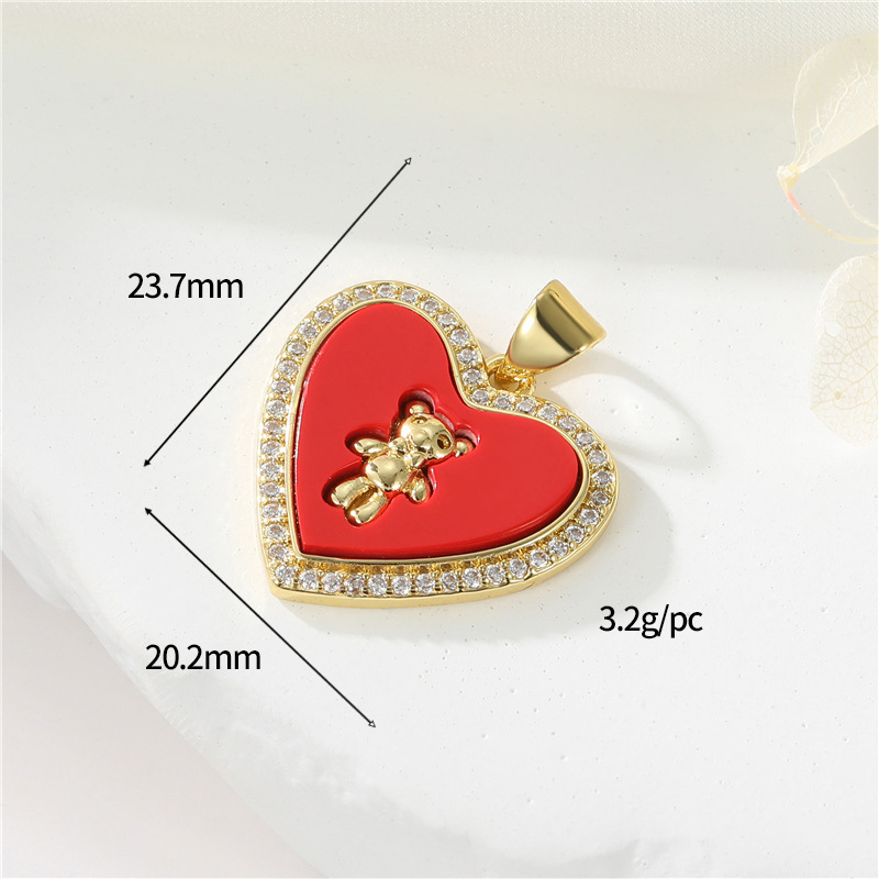 14K gold colour h-12628 red shell