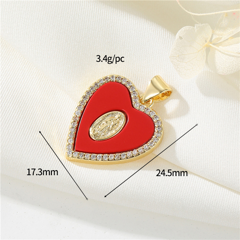 14K gold colour h-12633 red shell