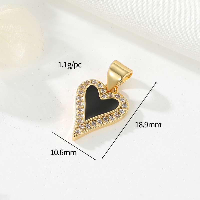 14K gold colour h-12716 Black