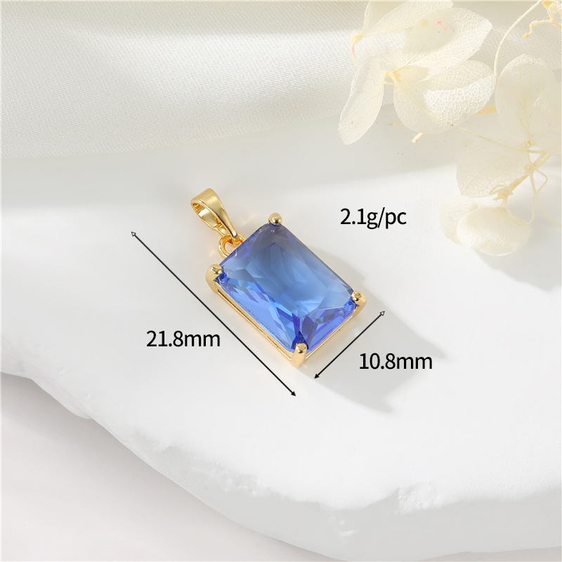 14K gold colour h-12846 dark blue