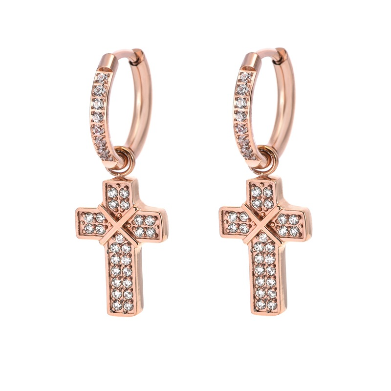 Rose gold (earrings) 29*10mm