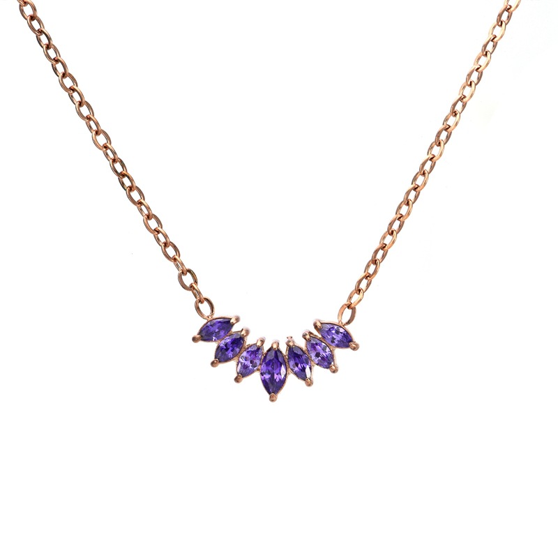 21:Purple (pendant) rose gold