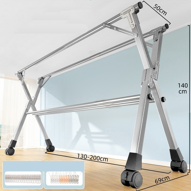 2.0 m 5-bar all-steel shoe rack with mobile height [new upgrade]]