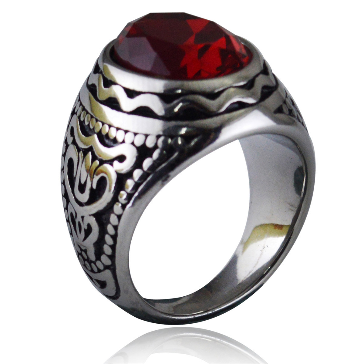 HR404 steel color red diamond 7#