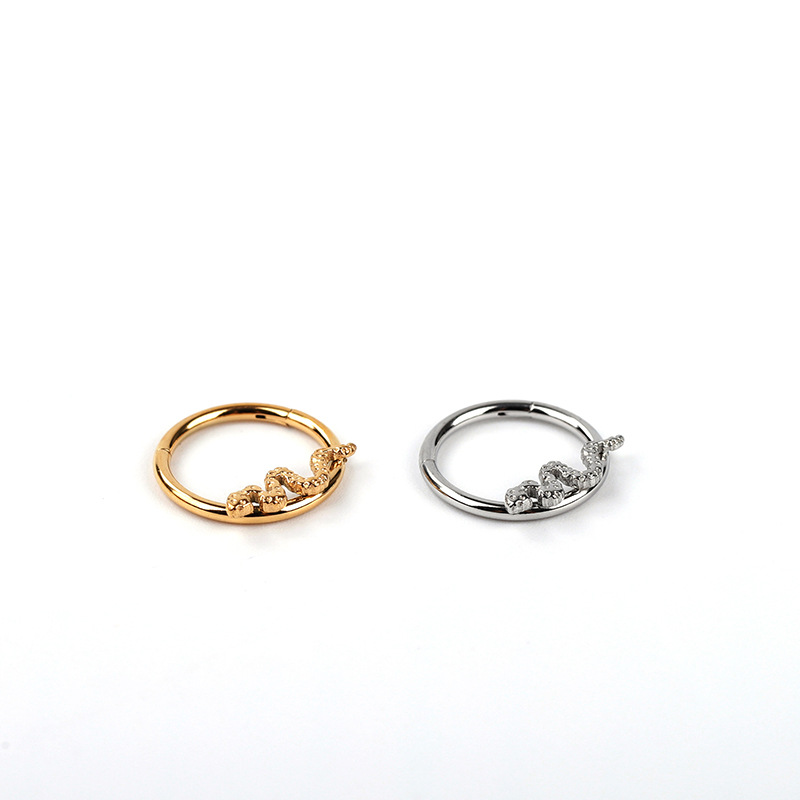 2:Steel snake ring 1.2*8