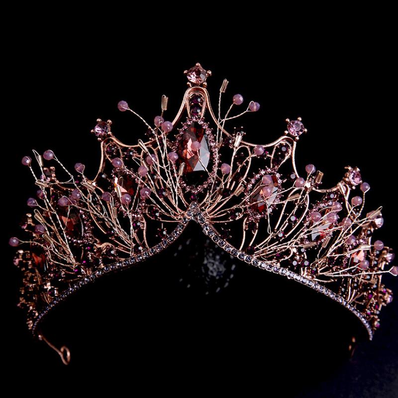 5:Black purple diamond crown