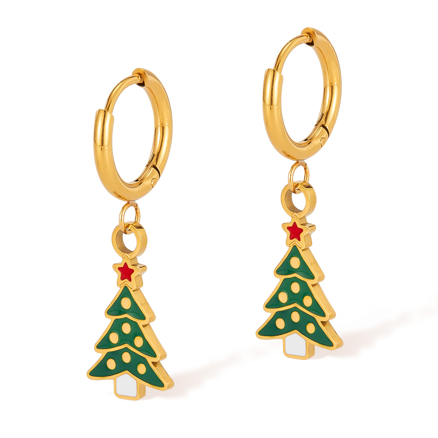 3:Ge1024-steel earrings gold