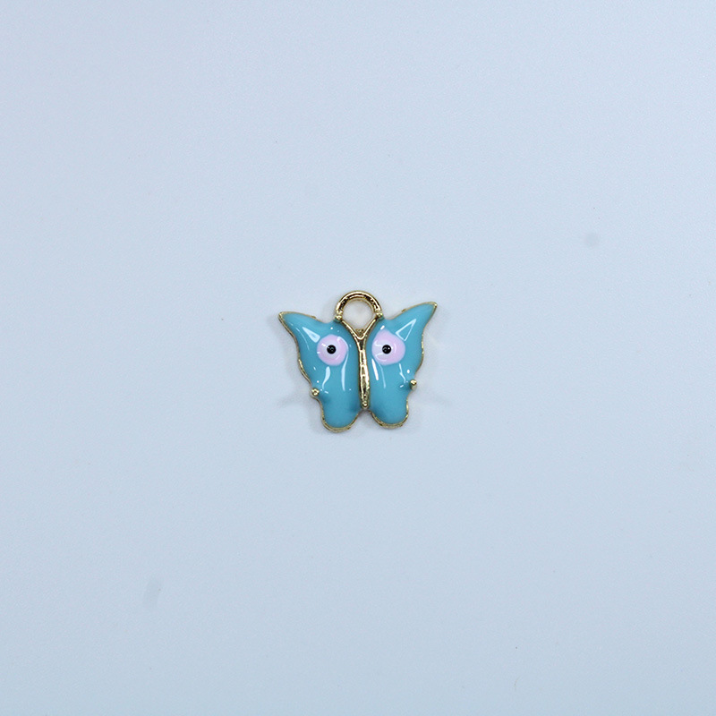 Single hole K gold-blue