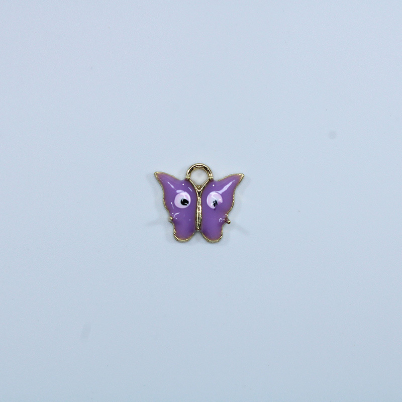 Single hole K gold-purple