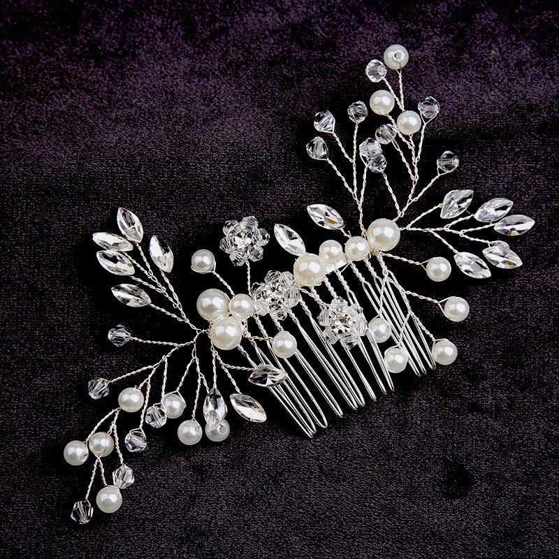 2:Silver hair comb