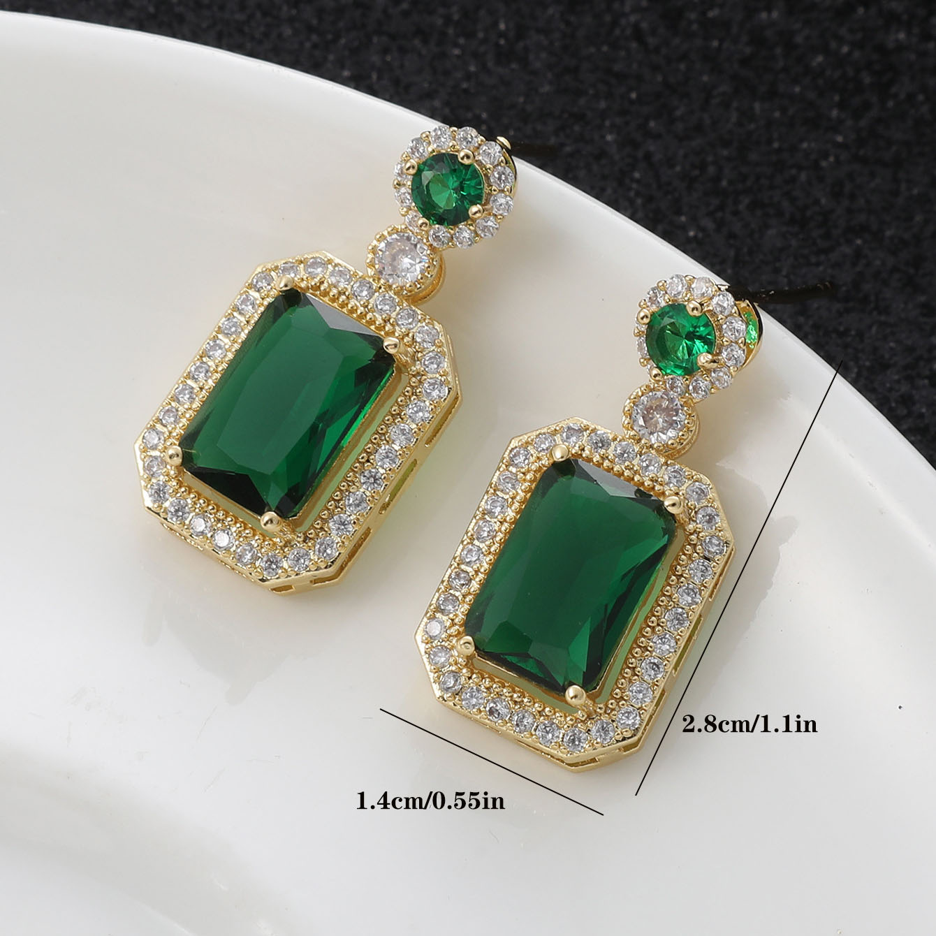 Earrings-Green