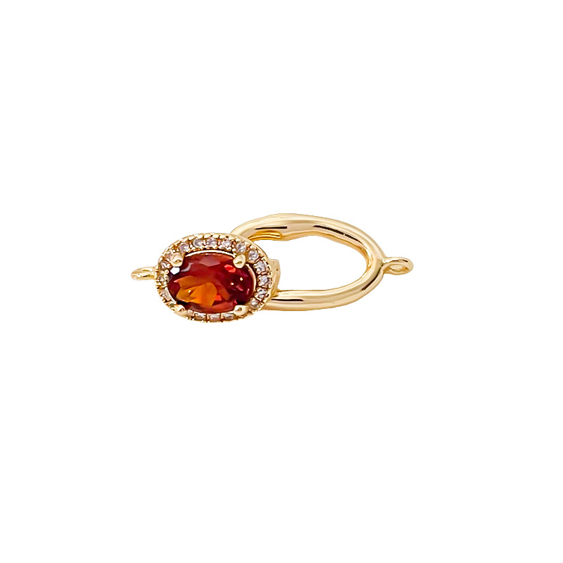 18K gold plated-red