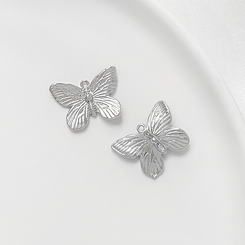 4# White and Gold butterfly 1