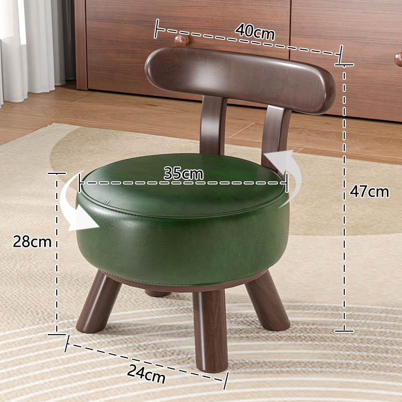 Double pole double load-bearing modelBackrest concentric chair [360 degree rotation] dark green