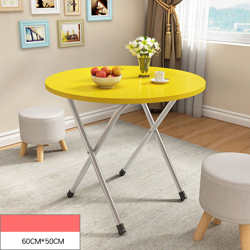 Yellow [60 round 50 high galvanized table legs]]