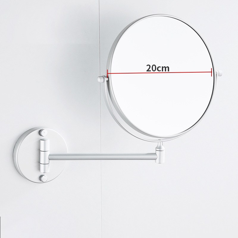 Matt single-fold 8-inch mirror (punch/punch-free dual-purpose)