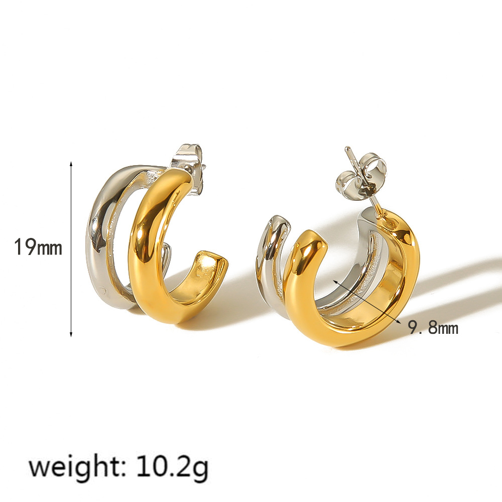 Stud earrings -TE6339-M