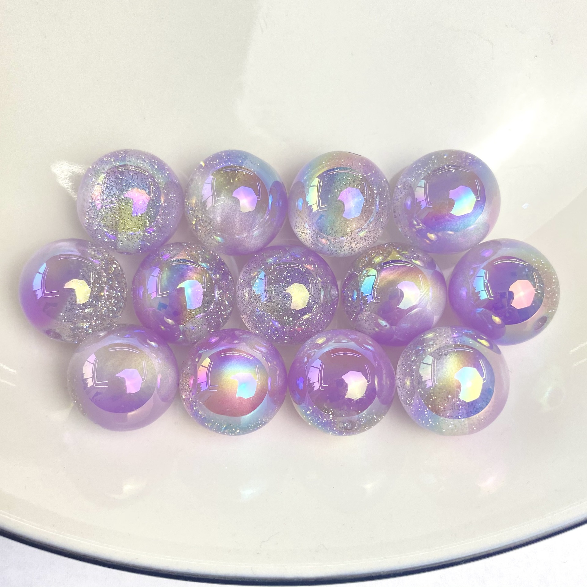 Purple 10mm,hole 2.2mm