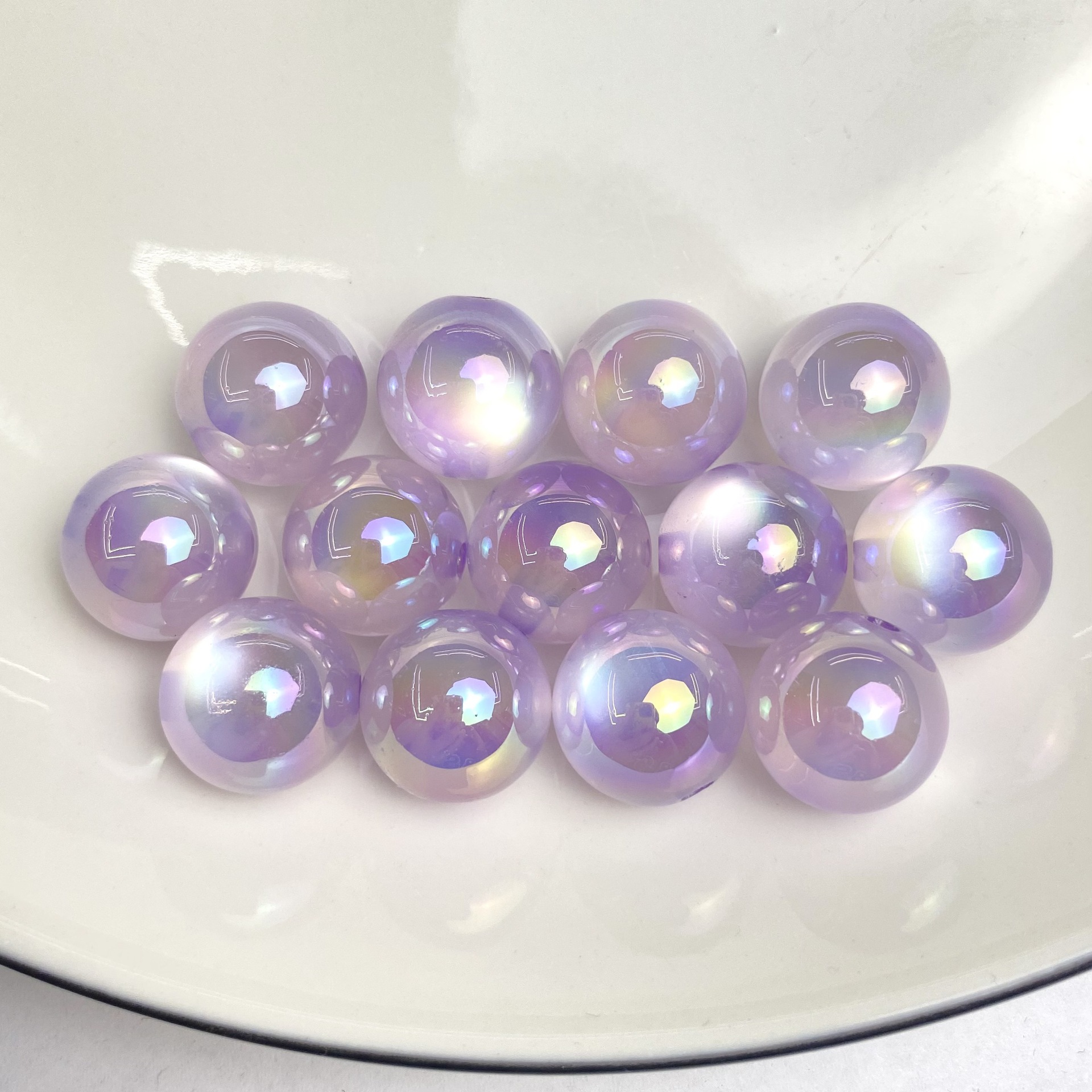 Purple 8mm,hole 2.1mm