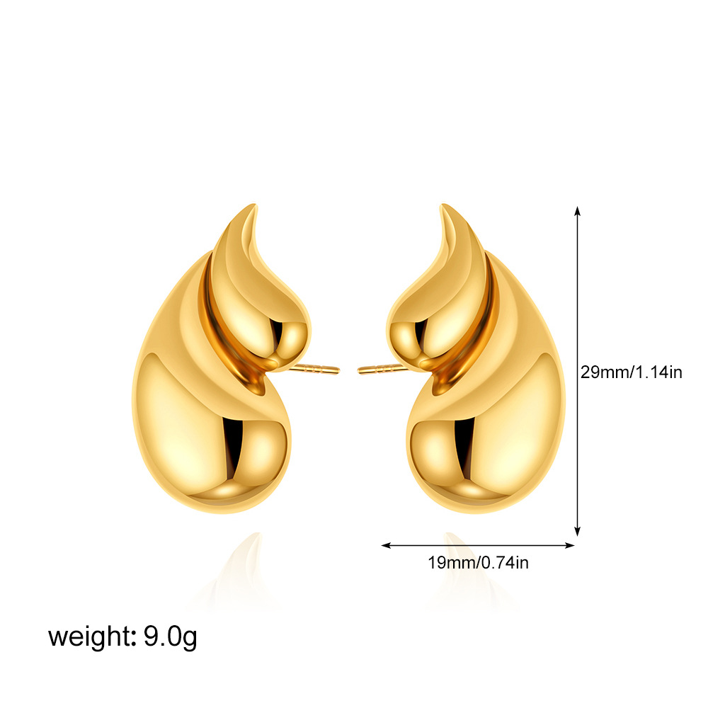 1:Double layer water drop glossy gold t030_1