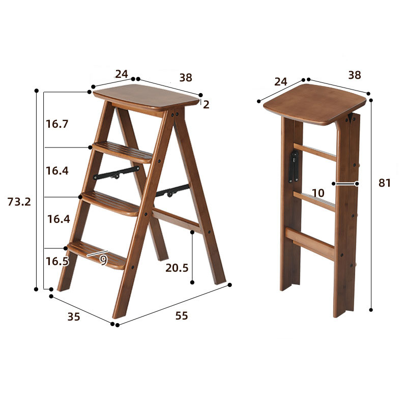 Four-step ladder stool [foldable]