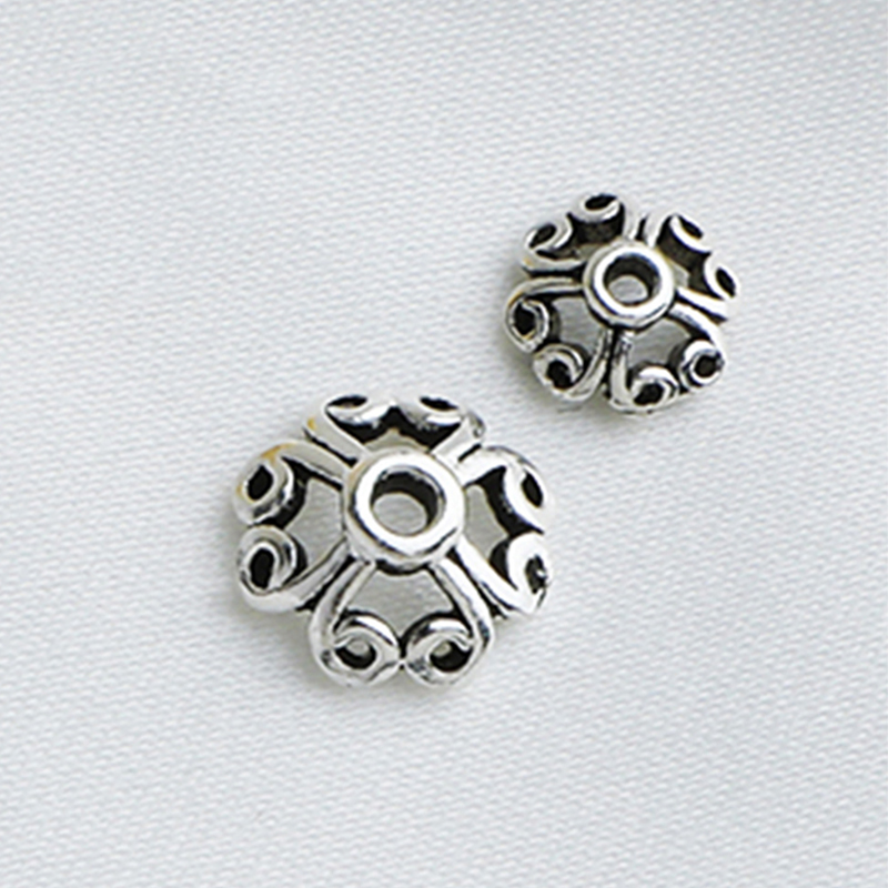 thailand silver 6mm/hole 1.2mm