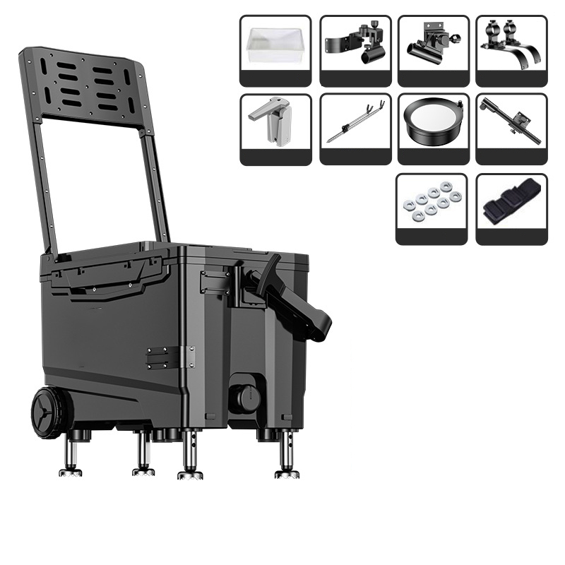 Composite Carbon Black [All Terrain Off-Road Wheel] Master Five-piece Storage Square Box 2.1m Bracket Oxygen Pump