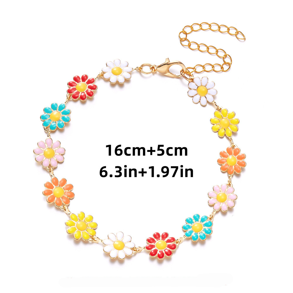 Colorful Daisy bracelet