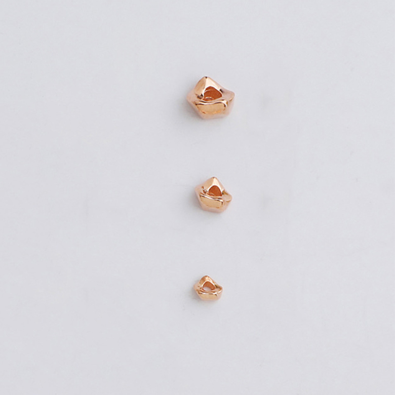 rose gold color plated 3x1.5mm/hole 1mm