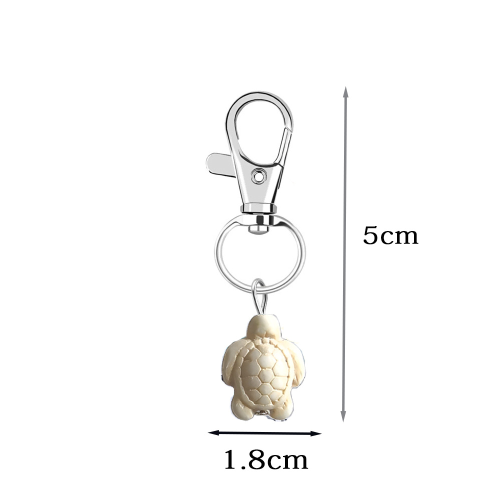 4:Lobster clasp white turtle