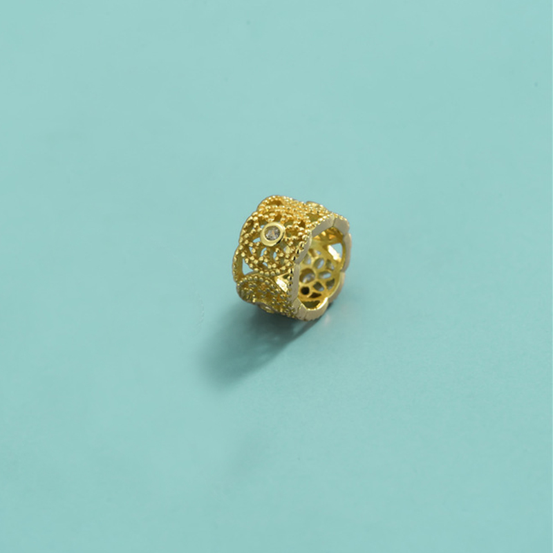 gold color plated 6x5.3mm/hole 3.8mm