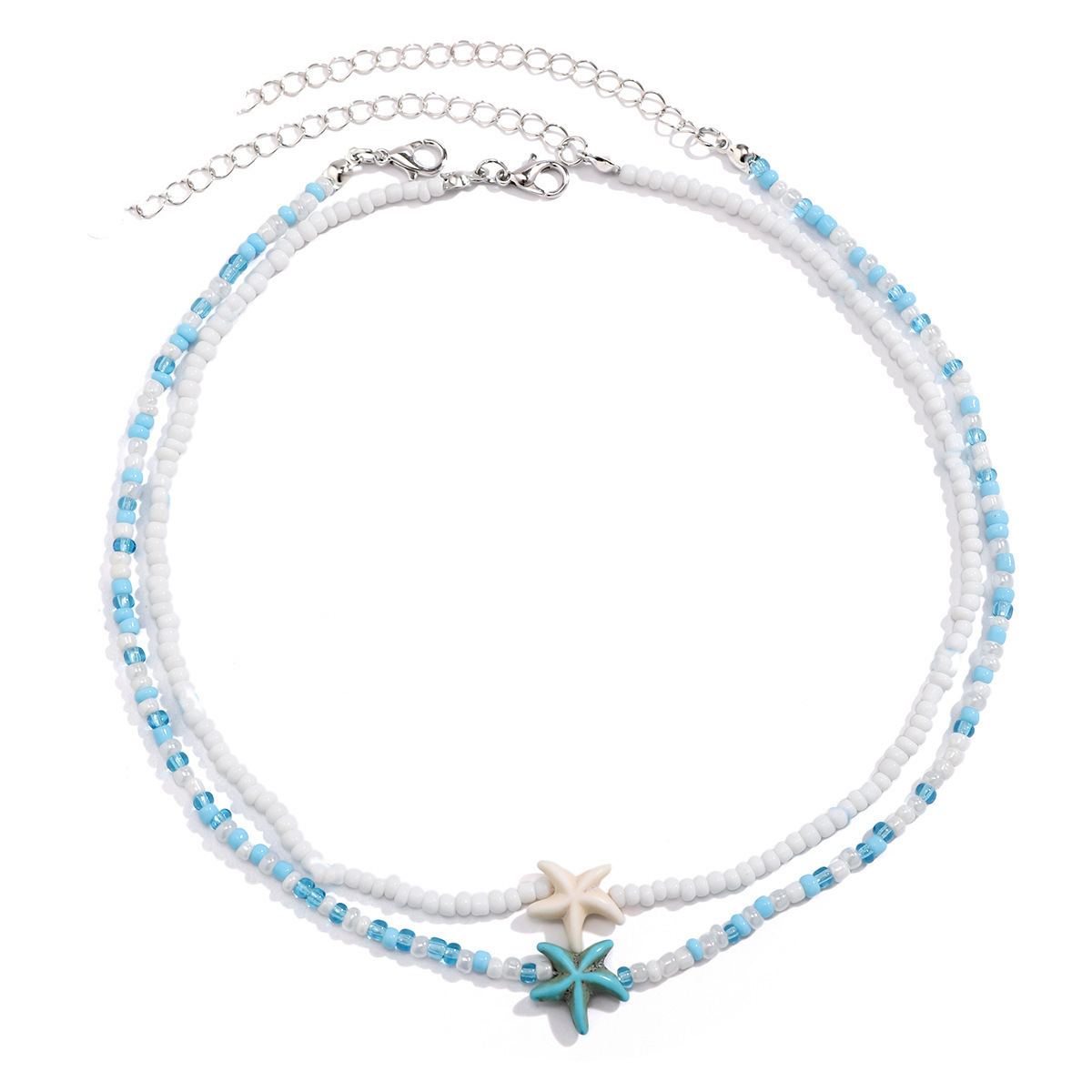 3:Double layer starfish necklace