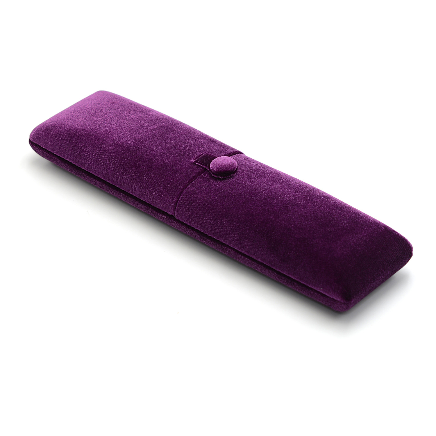 12:Long chain box double velvet purple -9x9x3.5cm