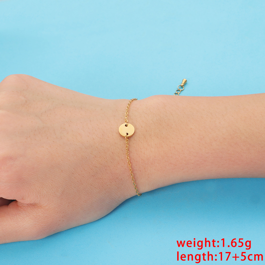 2:Gold bracelet (one disc)