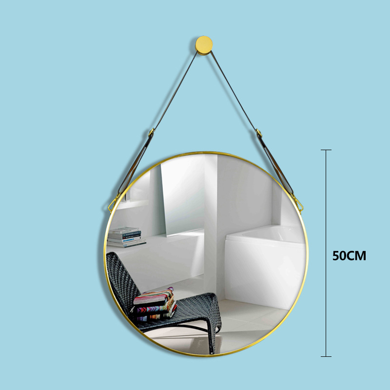 Single mirror: Gold diameter 50cm