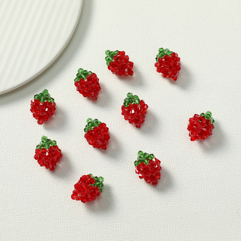 Red strawberry-30x16mm